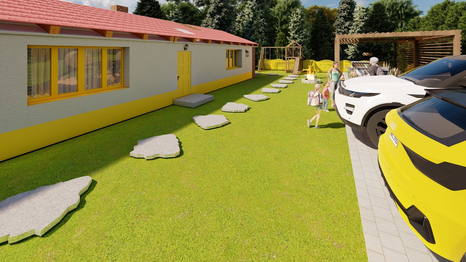 Exteriér — Pohled na objekt — po dokončení